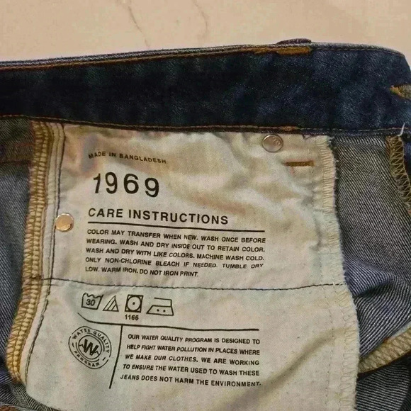 Gap 1969 Real Straight Jeans Mens 30R - Picture 10 of 11